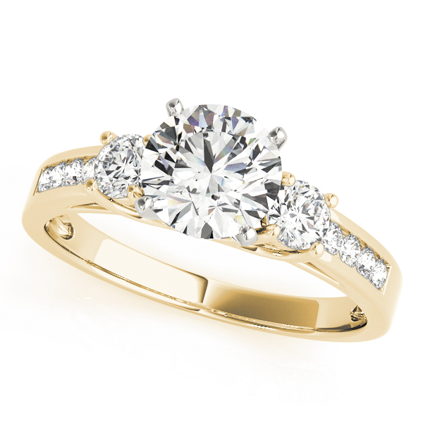 3-Stone Channel Set Engagement Ring