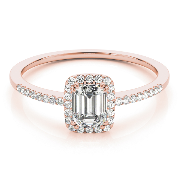 The Ximena Halo Engagement Ring, set view
