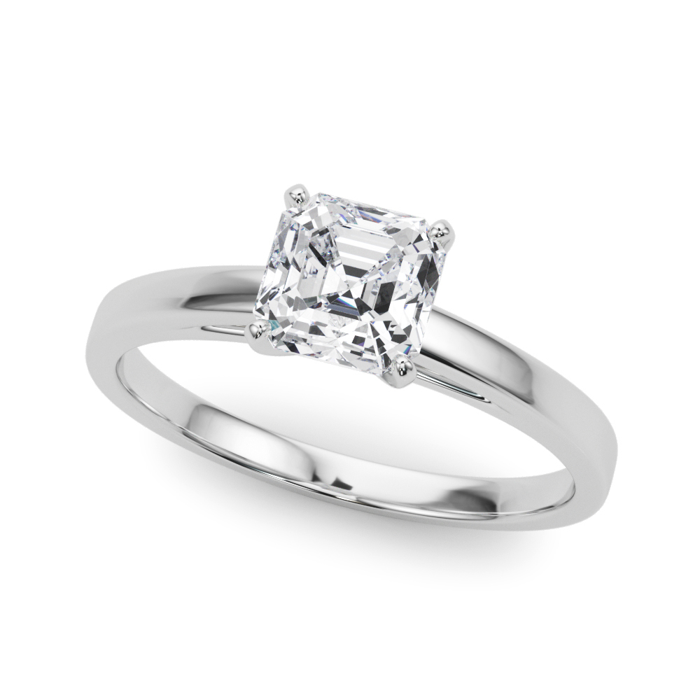 Classic Plain Cathedral Engagement Ring
