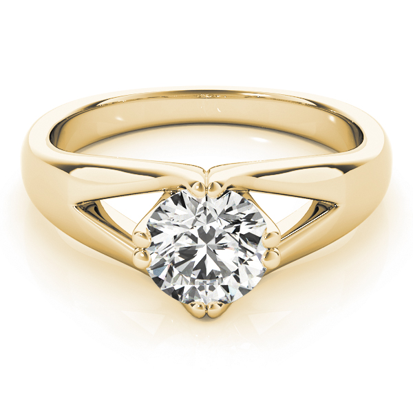 The Liliana Solitaire Engagement Ring, set view