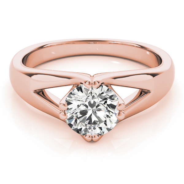 The Liliana Solitaire Engagement Ring, set view