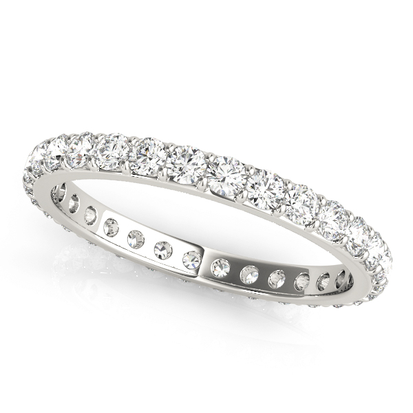 Shared Prong Eternity Wedding Band