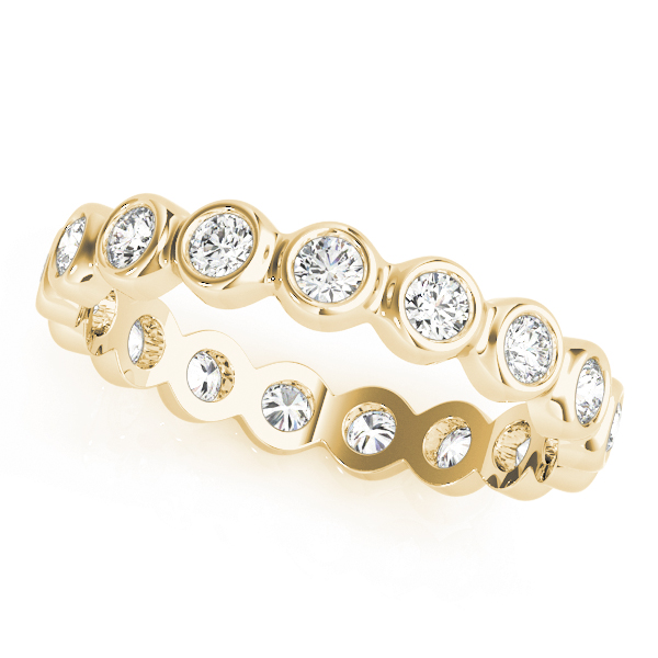 Bezel Set Eternity Wedding Band