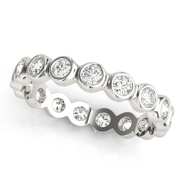Bezel Set Eternity Wedding Band