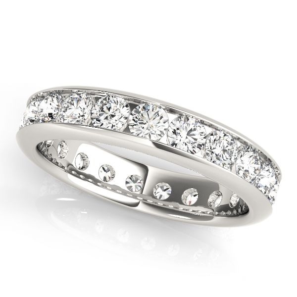 Channel Set Eternity Wedding Band