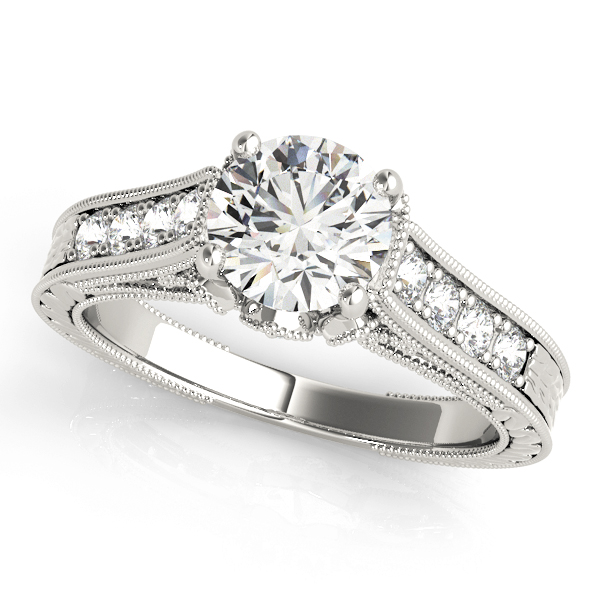 ENGAGEMENT RINGS SINGLE ROW PRONG