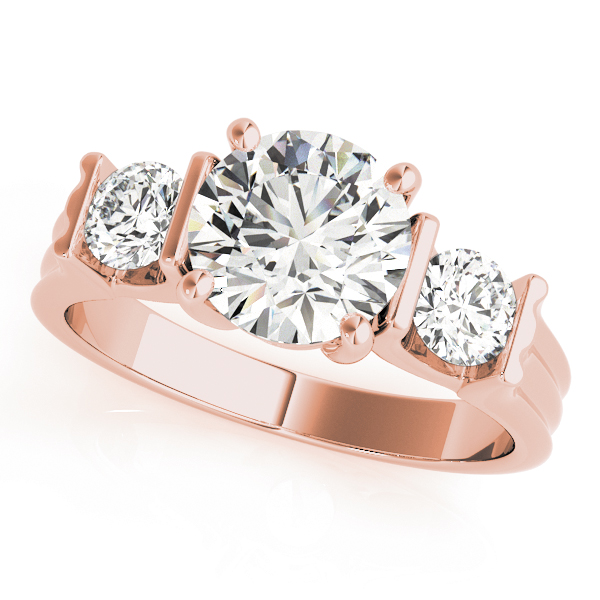 3-Stone Round Engagement Ring