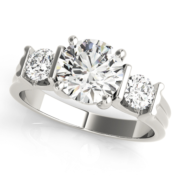3-Stone Round Engagement Ring