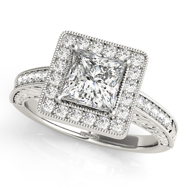 ENGAGEMENT RINGS HALO SQUARE & CUS