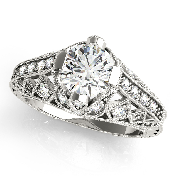 Antique Milgrain Engagement Ring
