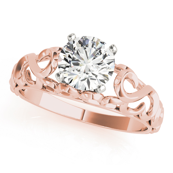 Filigree Solitaire Engagement Ring