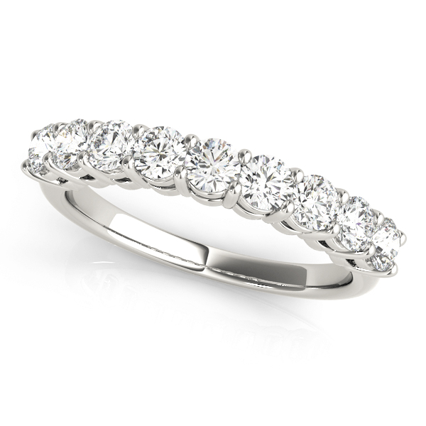 Shared Prong Wedding Band
