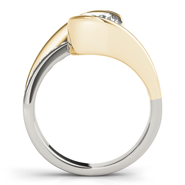 The Claudia Bypass Engagement Ring, side view
