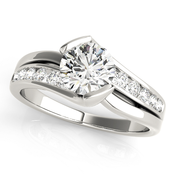 Bypass Channel Set Engagement Rings