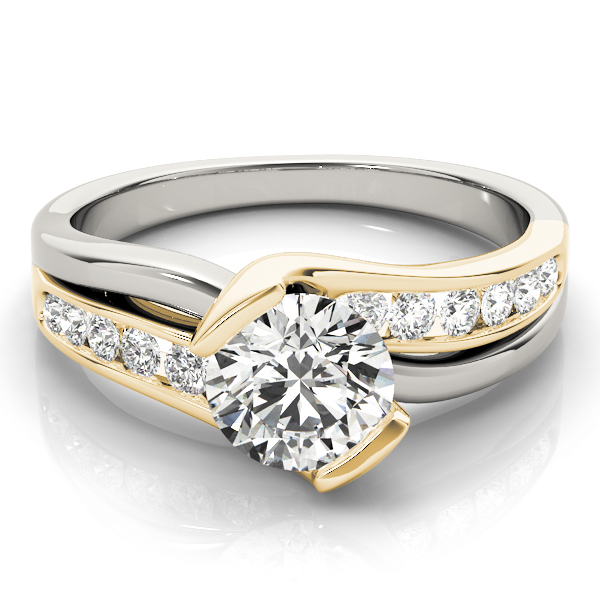 The Gwendolyn Channel-Set Engagement Ring, set view
