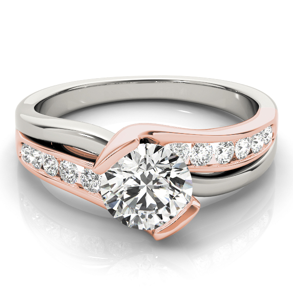 The Gwendolyn Channel-Set Engagement Ring, set view