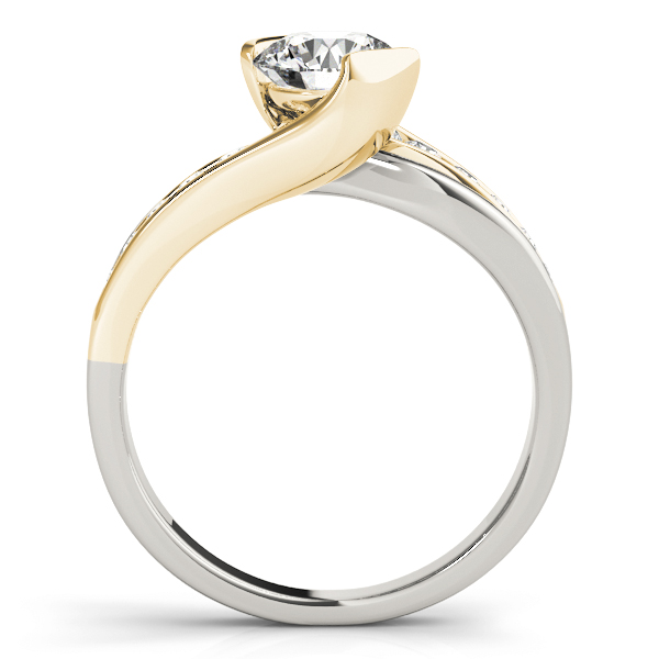 The Gwendolyn Channel-Set Engagement Ring, side view
