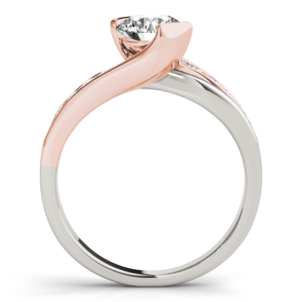 The Gwendolyn Channel-Set Engagement Ring, side view