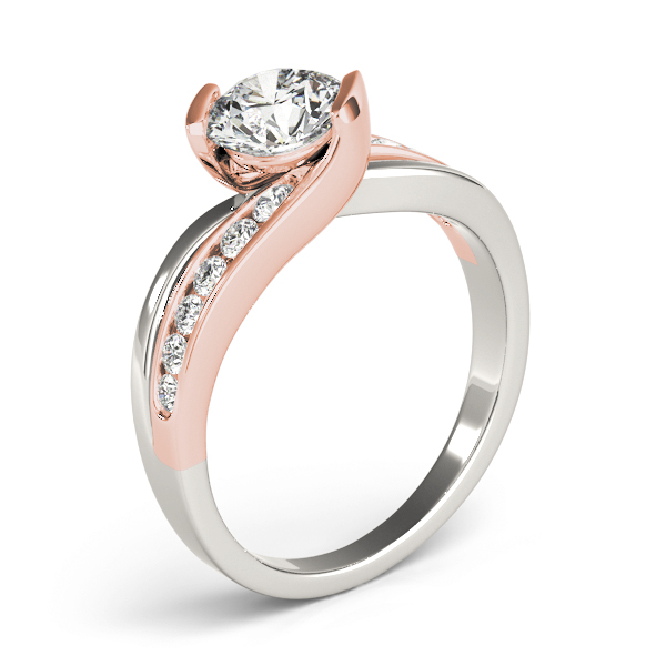 The Gwendolyn Channel-Set Engagement Ring, upright view