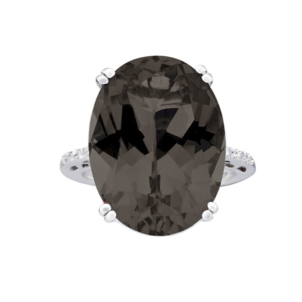 Double Prong Filigree Color Ring