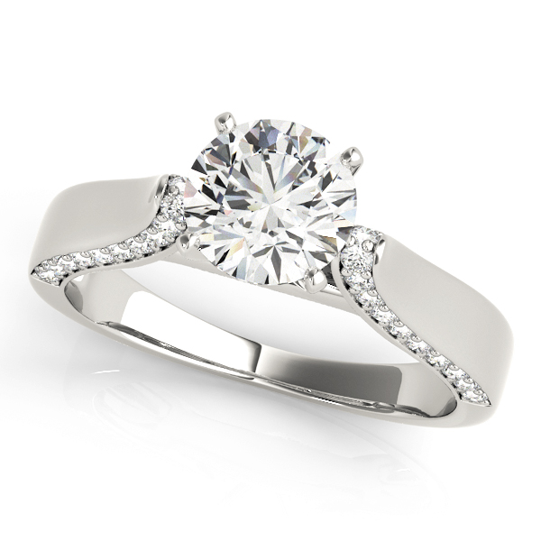 Classic Solitaire Shared Prong Engagement Ring