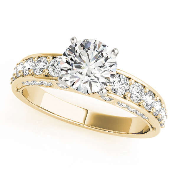 Multirow Accented Engagement Ring