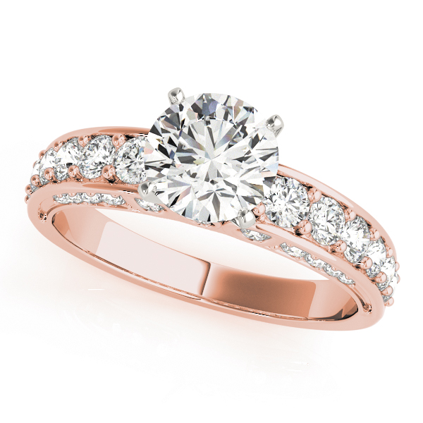 Multirow Accented Engagement Ring