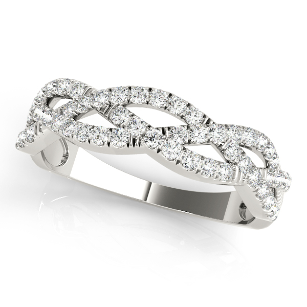 Multirow Twisted Shank Engagement Rings