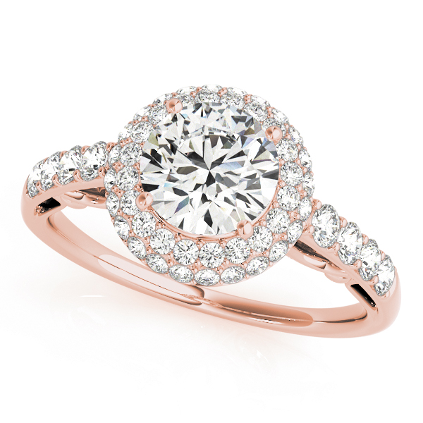 Solitaire Double Halo Engagement Ring