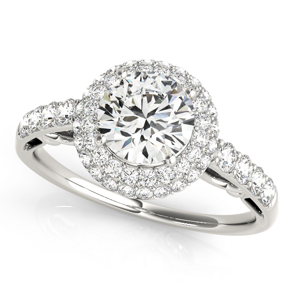 Solitaire Double Halo Engagement Ring