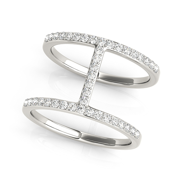 Open Concept Dual Band Wedding Rings