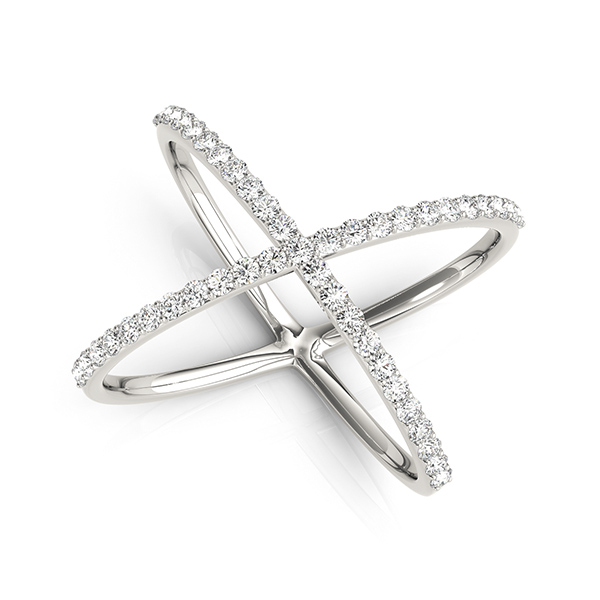 Criss Cross Diamond Ring
