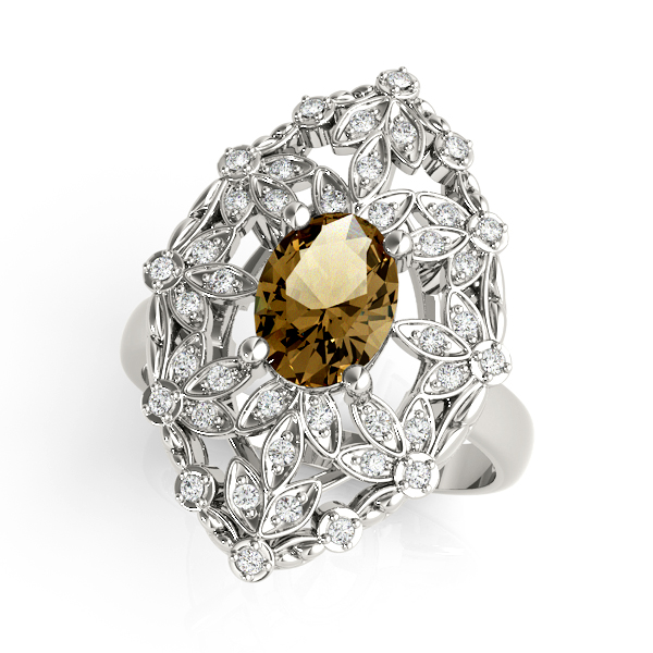 Nature Inspired Leaf Shaped Fashion Ring