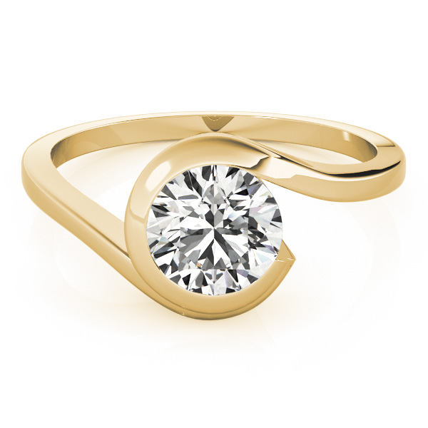The Irene Solitaire Engagement Ring, upright view
