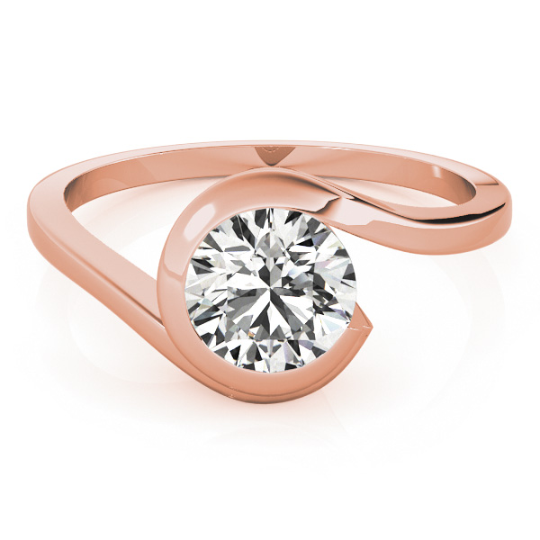 The Irene Solitaire Engagement Ring, upright view