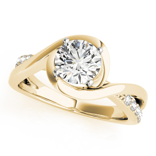 Solitaire Bypass Engagement Ring
