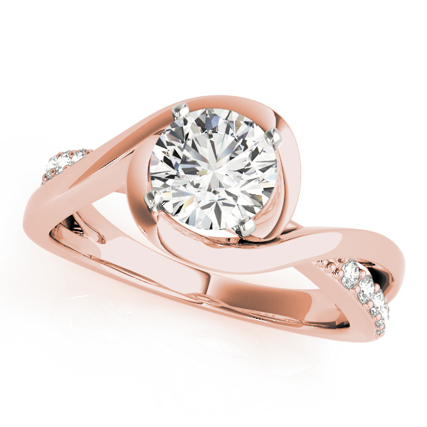 Solitaire Bypass Engagement Ring