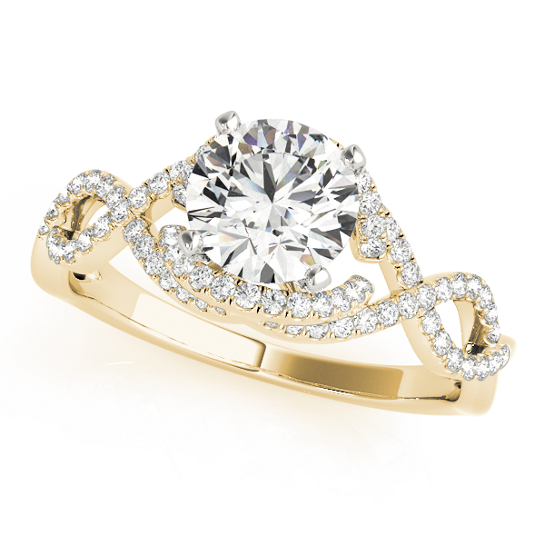 Infinity Twisted Shank Engagement Rings
