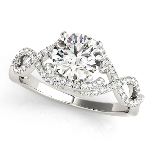 Infinity Twisted Shank Engagement Rings
