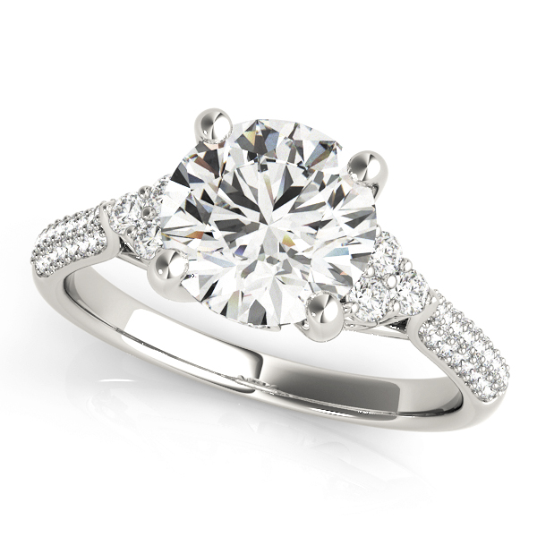 The Marlowe Cluster Engagement Ring, front view