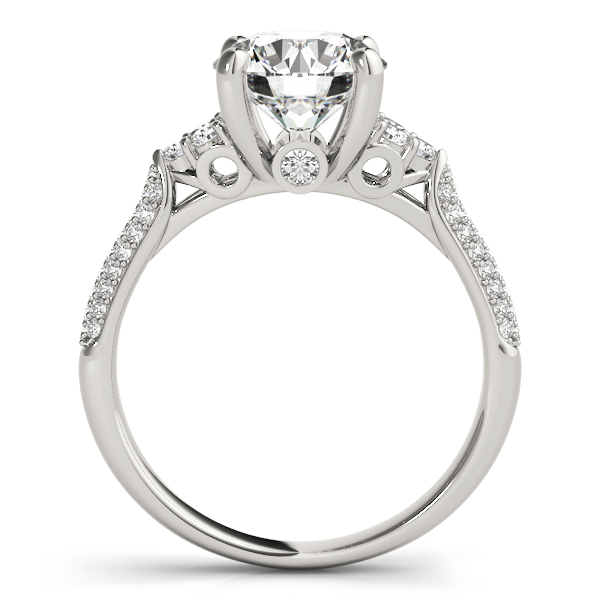 The Marlowe Cluster Engagement Ring, side view