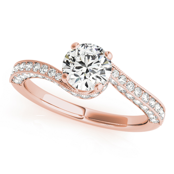 Bypass Multirow Milgrain Engagement Ring
