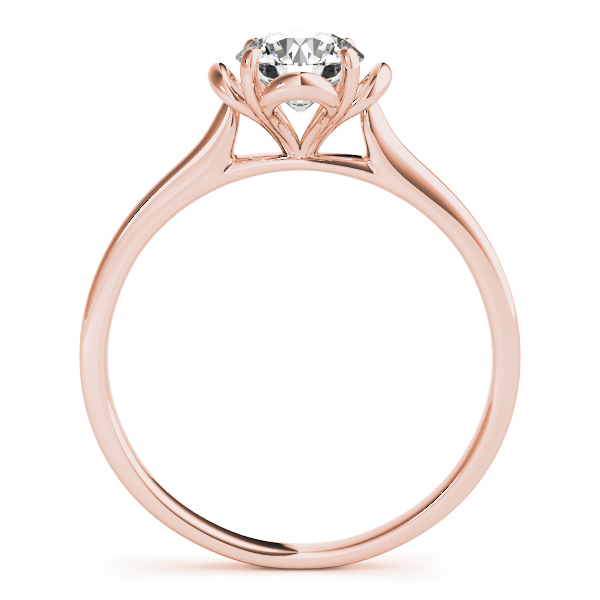 The Sabrina Solitaire Engagement Ring, side view