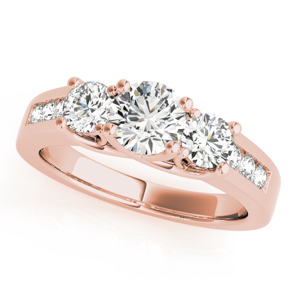 3-Stone Trellis Engagement Ring