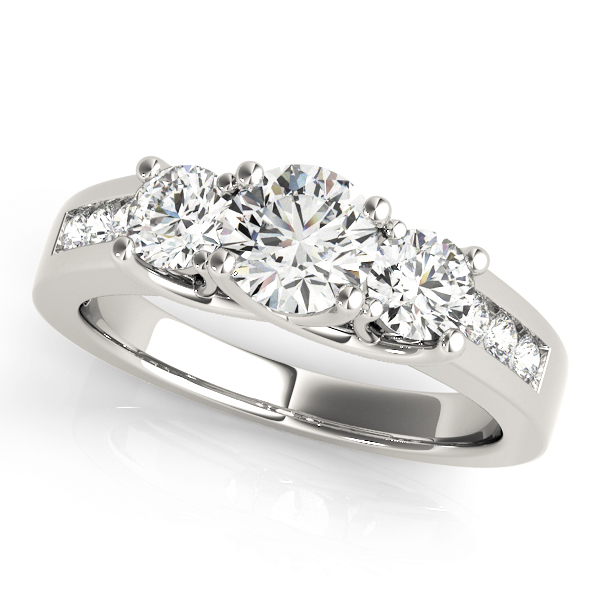 3-Stone Trellis Engagement Ring
