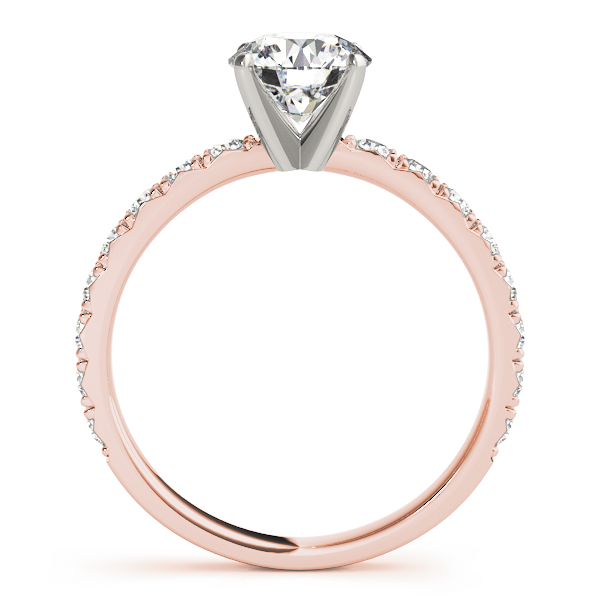 The Isabella Single-Row Engagement Ring, side view