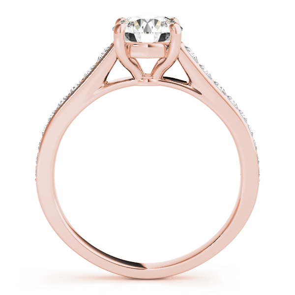 The Mary Single-Row Engagement Ring, side view