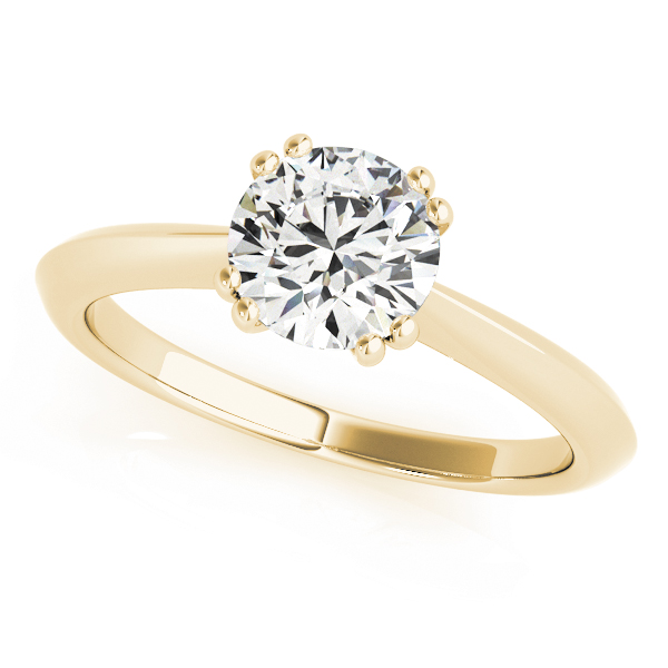 The Leona Solitaire Engagement Ring, front view