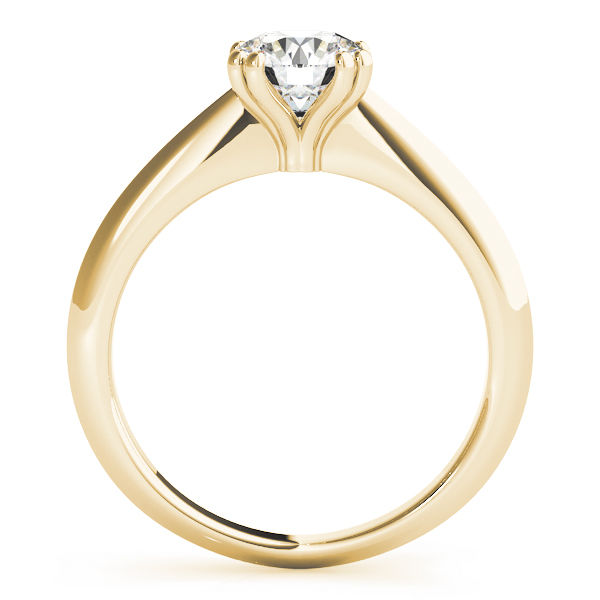 The Leona Solitaire Engagement Ring, side view
