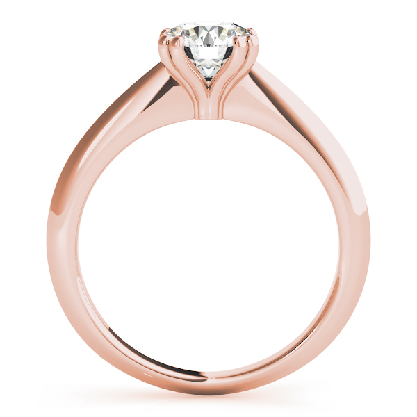 The Leona Solitaire Engagement Ring, side view